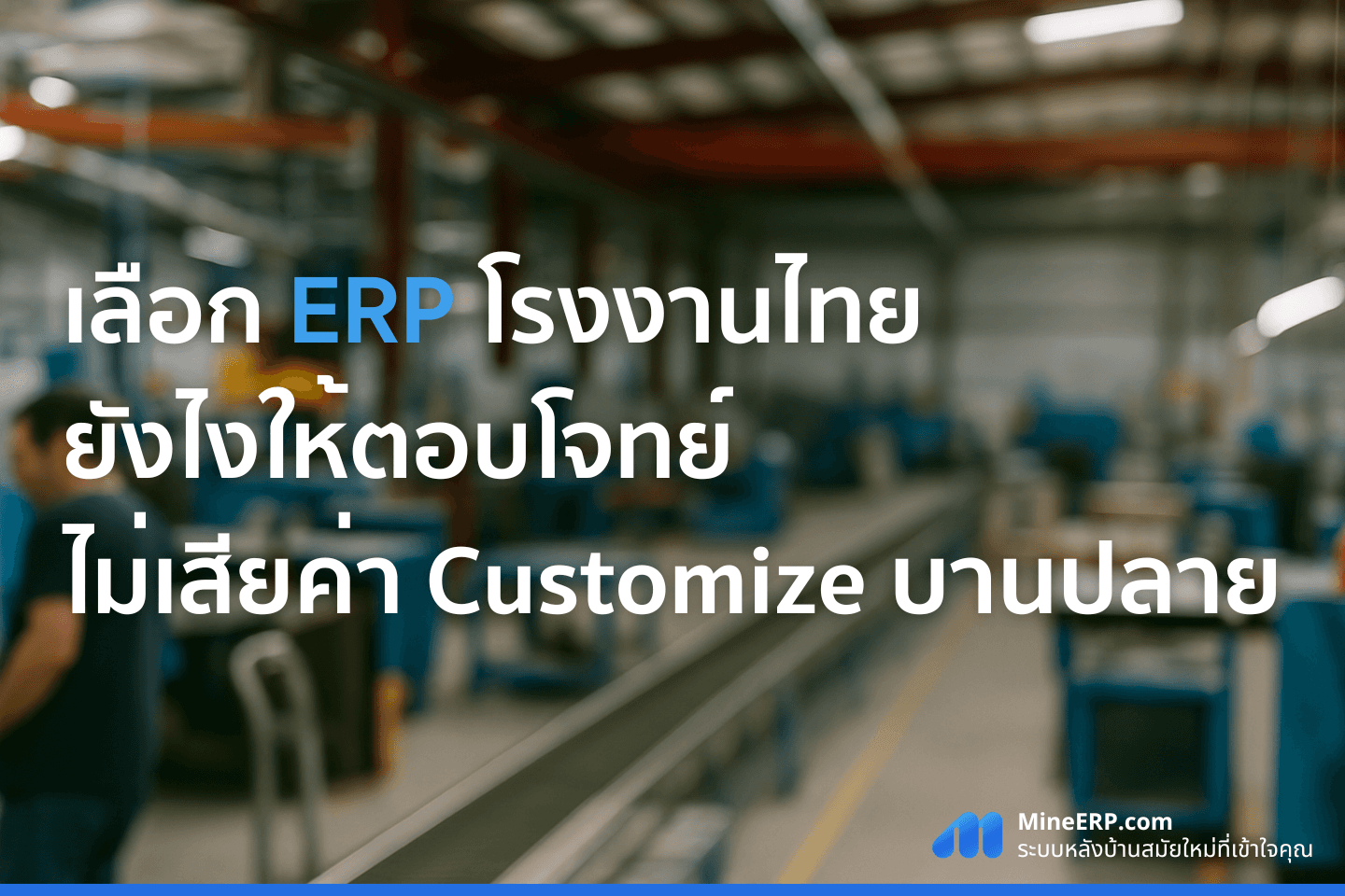 เลือก ERP โรงงานไทยยังไง ไม่ต้องเสียค่า Customize บานปลาย